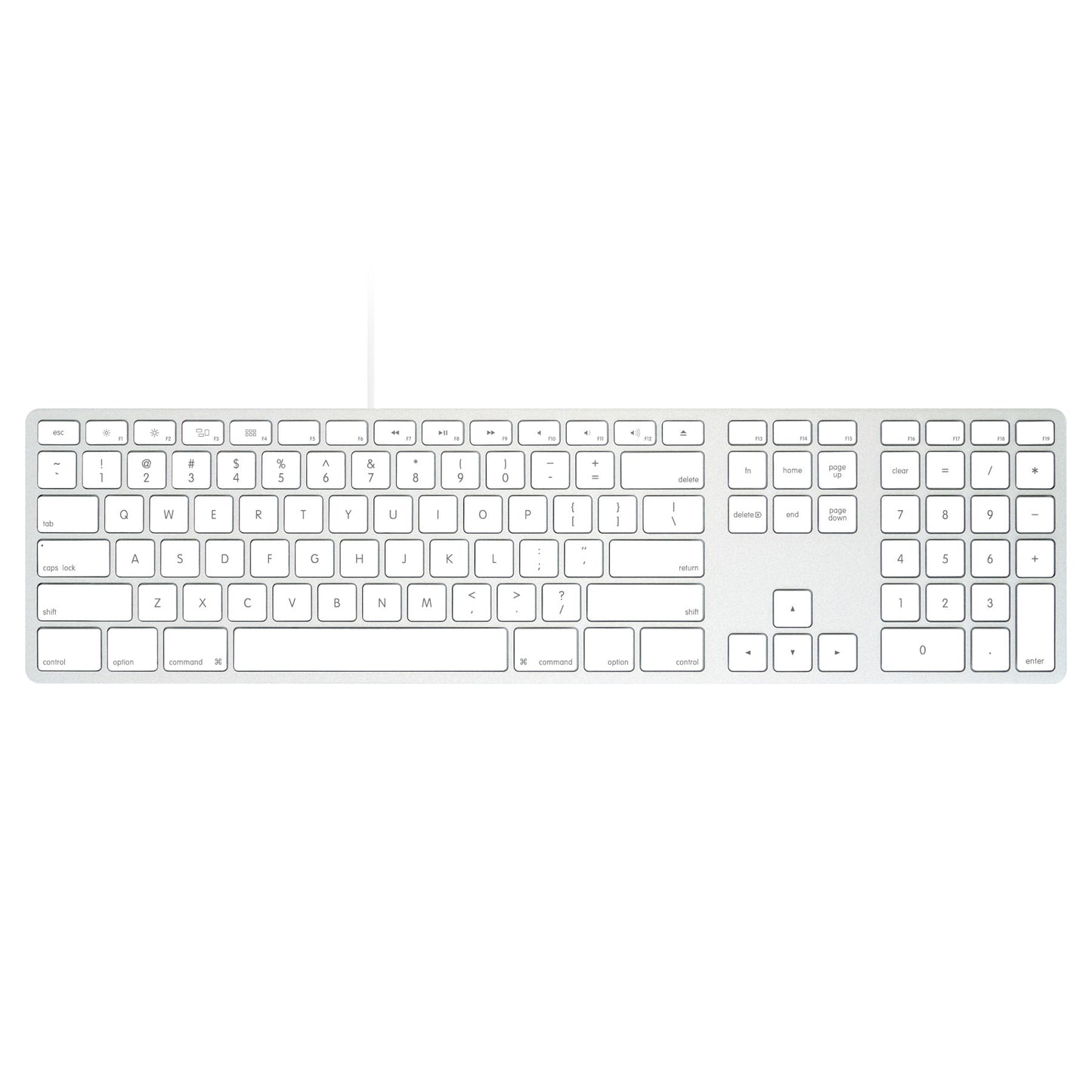 Wired Aluminum Keyboard for Mac - Silver