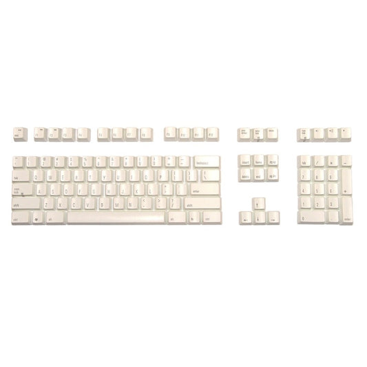 Matias Keycap Set, White with Black Printing