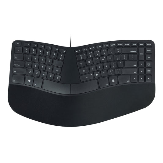 Sculpted Ergonomic Wired Keyboard for PC