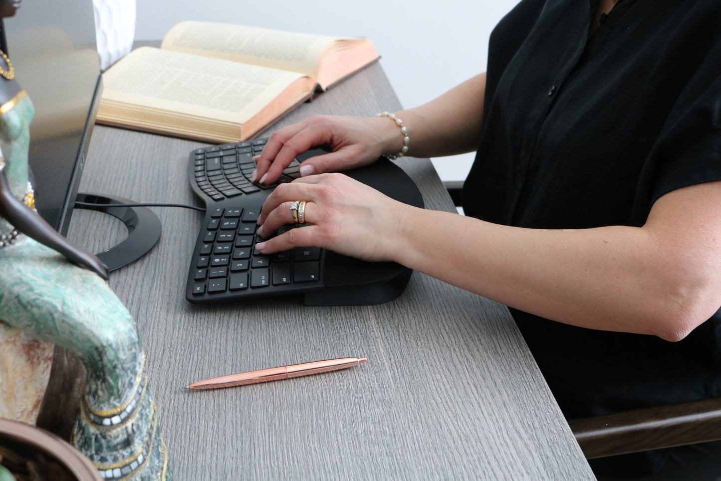 Sculpted Ergonomic Wired Keyboard for PC