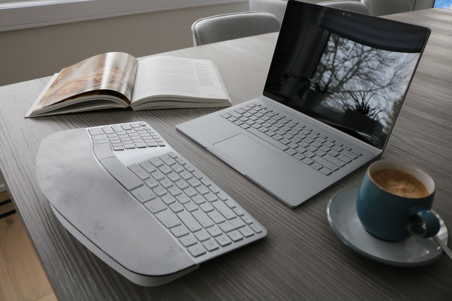 Sculpted Ergonomic Rechargeable Keyboard for Mac