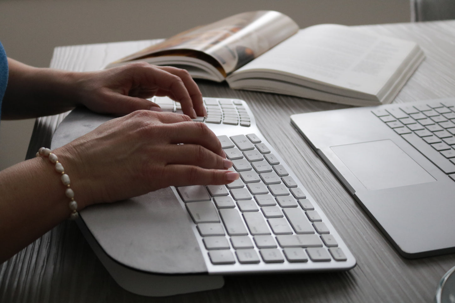 Sculpted Ergonomic Rechargeable Keyboard for Mac