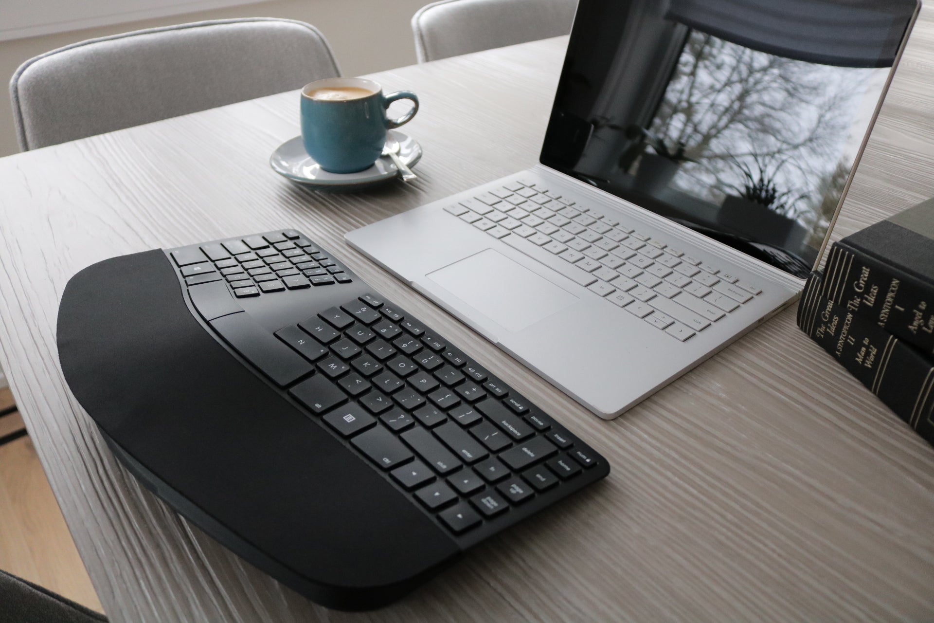 Sculpted Ergonomic Rechargeable Keyboard for PC – Matias