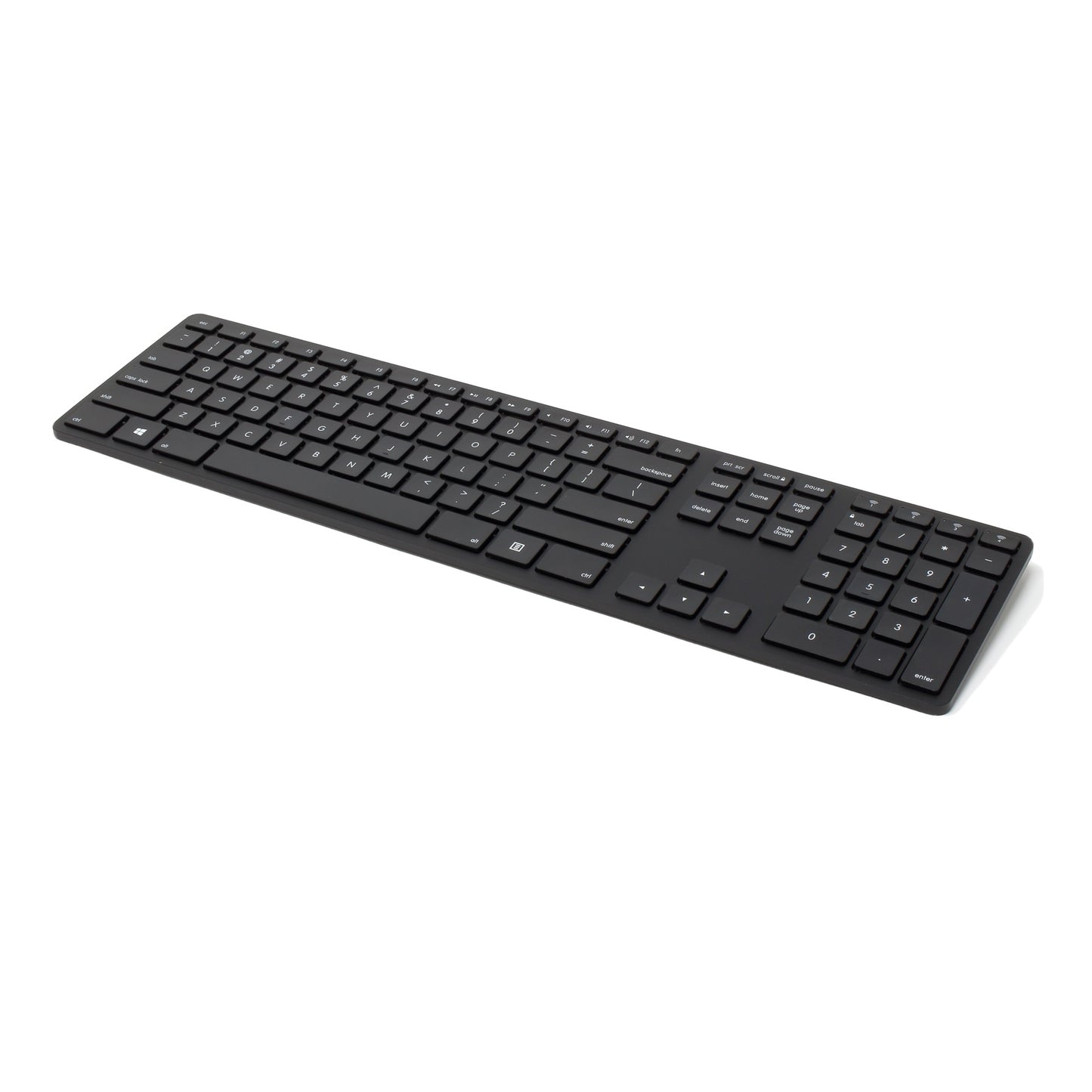 Wireless USB-C Aluminum Keyboard for PC - Black