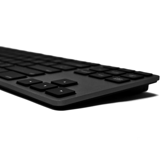 Wired Aluminum Tenkeyless Keyboard for PC - Black