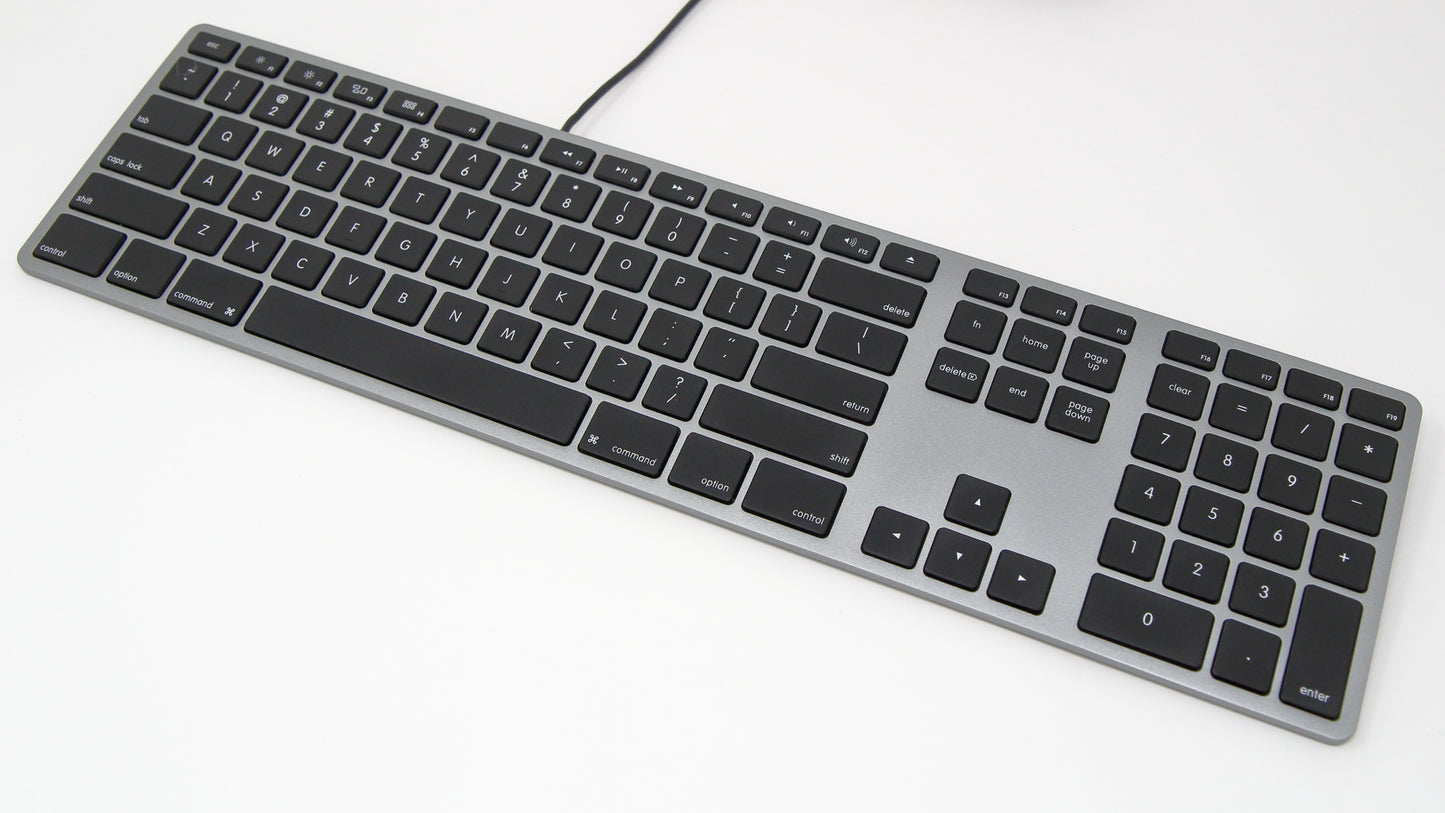 Wired Aluminum Keyboard for Mac - Space Gray
