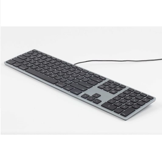 RGB Backlit Wired Aluminum Keyboard for Mac - Space Gray