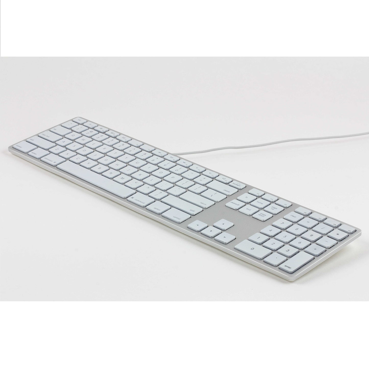 REFURBISHED RGB Backlit Wired Aluminum Keyboard for Mac - Silver