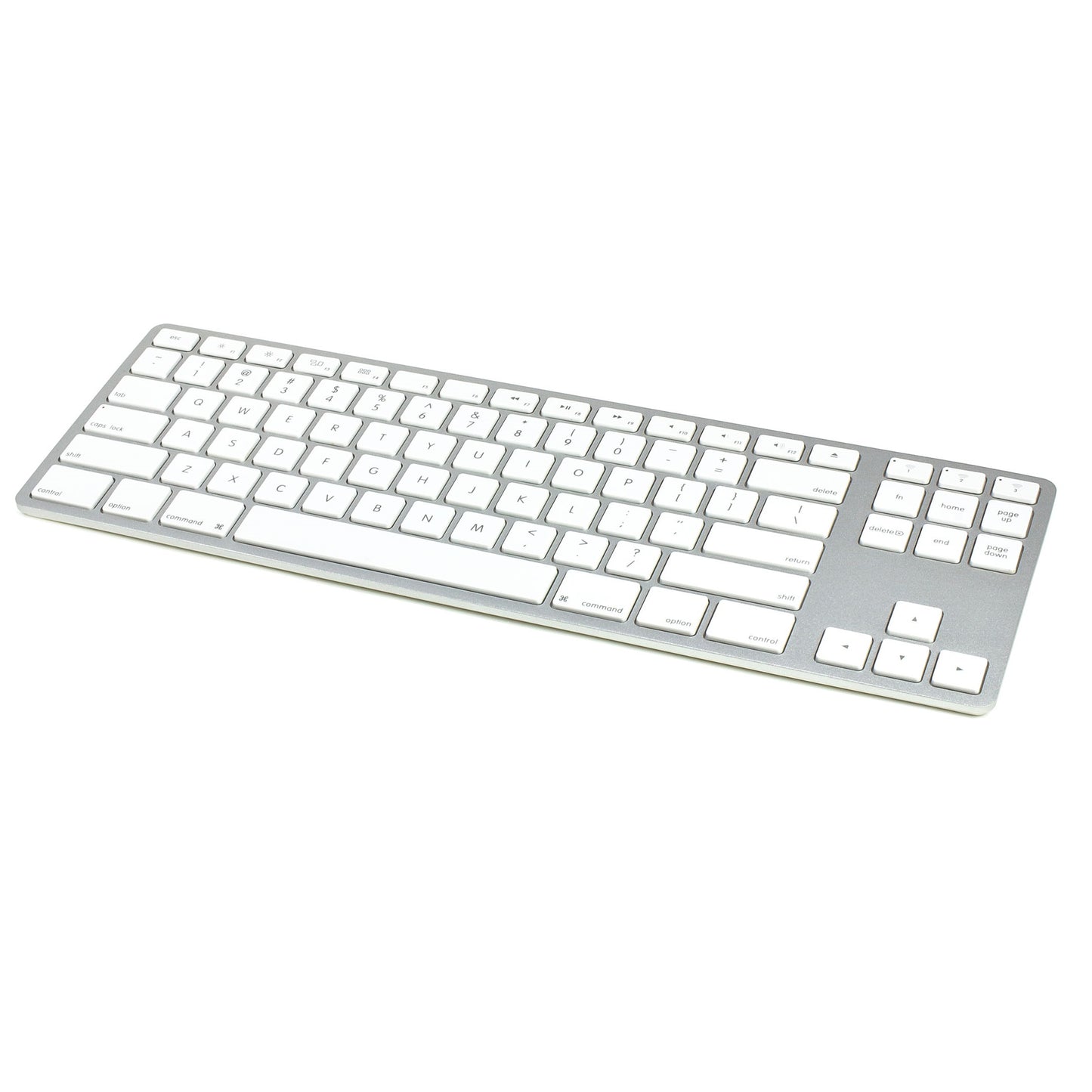 Wireless Aluminum Tenkeyless Keyboard - Silver
